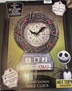 Disney The Nightmare Before Christmas Countdown Tischuhr Neu in OVP Halloween NEU - Bild 1 von 6