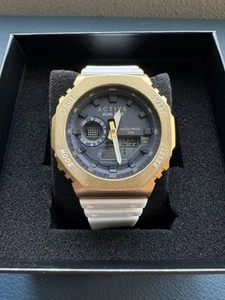 Reloj Activa X Invicta Hombre Recon Ana-Digital - 45.5mm, Blanco/Dorado/Negro ¡Nuevo! - Imagen 1 de 7