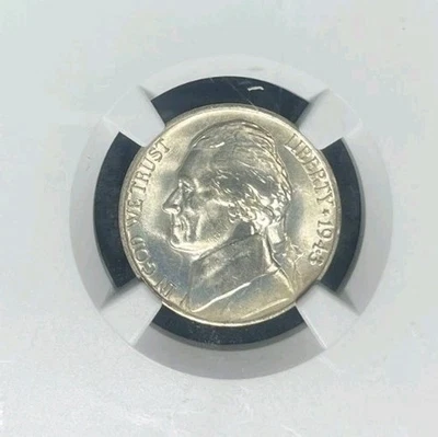 1943-P JEFFERSON SILVER WAR NICKEL~NGC MS67 5FS ~BEAUTIFUL COIN~  REF#83-019 - Image 1 of 4