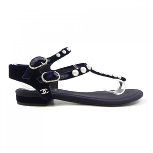 Sandalias Chanel para mujer talla 34 azul marino - Imagen 1 de 6