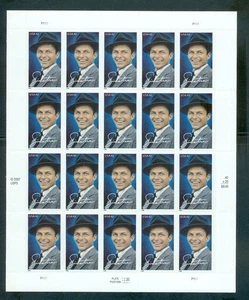 US 4265 Frank Sinatra, Singer/Actor, Complete sheet/20, Mint NH - Picture 1 of 1