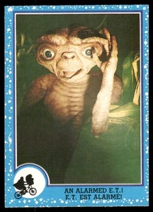 1982 E.T. The Extra-Terrestial O-Pee-Chee OPC Un E.T. Alarmado! Tarjetas GRATIS/ENG #7 - Imagen 1 de 2