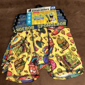Bob Esponja Pantalones Cuadrados Niño Boxer Calzoncillos Ropa Interior, Paquete de 4, Tallas XS (4-5) - Imagen 1 de 9