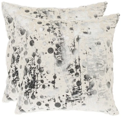 Pillow Collection Nars Throw Pillows (Set of 2), 12" x 20", White - Image 1 of 4