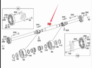 05-12 for MAYBACH 57 62S 5.5T 6.0T Drive Shaft A2404101106 - Picture 1 of 2