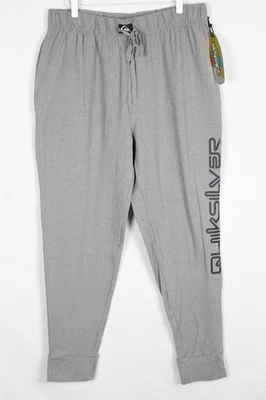 Pantalones de chándal Quiksilver para hombre ropa de salón súper suaves grandes gris claro jaspeado Foto 1 de 4