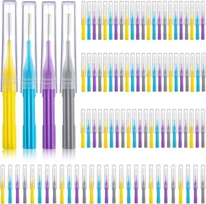 100 Stück Zahnspange Bürste für Reiniger Interdentalbürste Zahnstocher Zahnseide - Bild 1 von 3