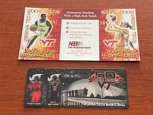 CBK Lot 2 Dif VIRGINIA TECH HOKIES College Basketball Schedule 2001-02 2010-11 - Picture 1 of 2