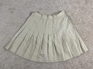 Mixed Blues Clothing A-Line Skirt Girls Size 9 Mini Pleated Made in USA Beige - Picture 1 of 12