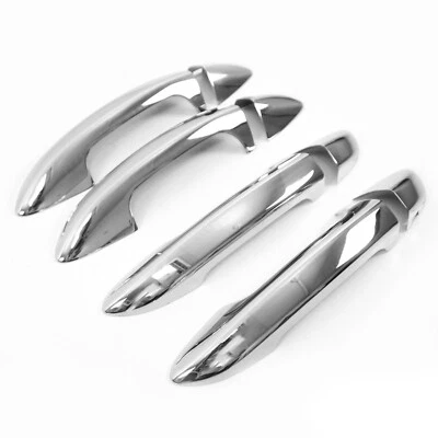 Car Door Handle Cover Protector for VW Passat B7 2012-14 4-Door S.Steel Chrome - Image 1 of 4