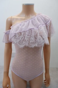 House Of Harlow 1960 Revolve Womens BRAND NEW Lace Bodysuit Top Size S Lilac - Picture 1 of 10