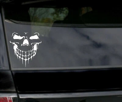 Evil Skull Sticker Scary Skeleton Decal Car Truck Window Vinyl  Turbo - Image 1 of 4
