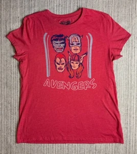 Old Navy Collectabilitees Avengers Womens XL Red Graphic T Shirt Short Sleeve - Picture 1 of 11