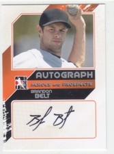 2011 In The Game BRANDON BELT RC AUTO SILVER AUTOGRAPH HEROES AND PROSPECTS