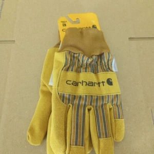 Carhartt Mens Insulated Duck/Synthetic Suede Knit Cuff Glove GW0512, Size L - Picture 1 of 4