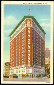 HOTEL LINCOLN - INDIANAPOLIS, IN POSTCARD - Bild 1 von 1