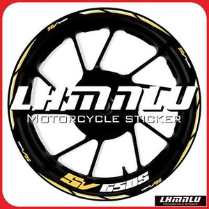 For SUZUKI  SV650S SV 650SRIM Stickers Waterproof Wheel Reflective Decal - Foto 1 di 24