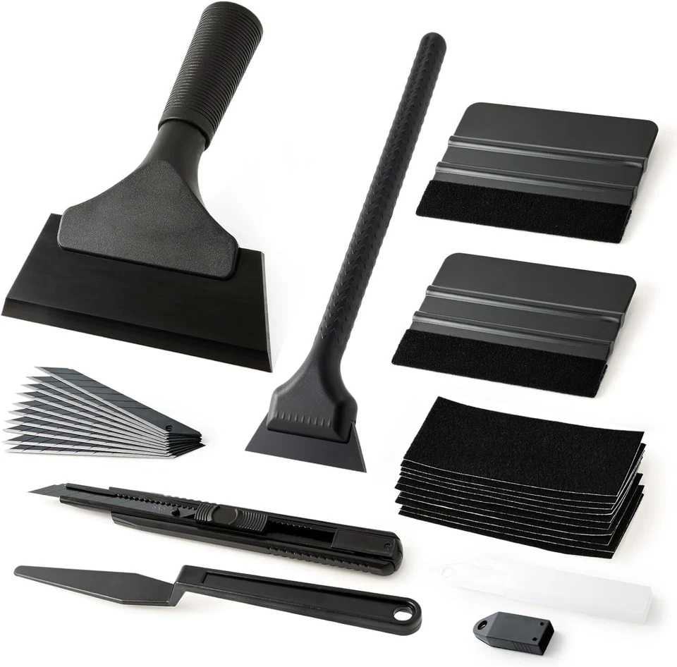Auto Window Tint Tools Kit Window Film Application Kit Felt Squeegee Water Blade - image 1 of 4