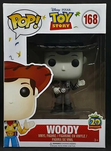Funko Pop + Protector! Disney #168 Woody (Black & White - Boxlunch Ex) *Mint* - Picture 1 of 12