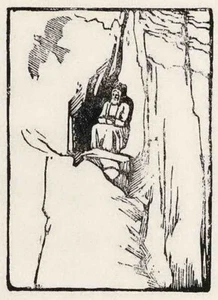 Robert BUDZINSKI - EINSIEDLER - 1920 Holzschnitt - Picture 1 of 1