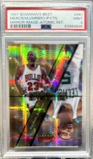 1997 Bowmans Best Michael Jordan Mirror Image Atomic Refractor #MI1 PSA 9 MJ AIR