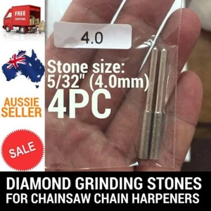 4 X 5/32 DIAMOND GRINDING STONES FOR CHAINSAW CHAIN SHARPENER OREGON STIHL ETC - Picture 1 of 1