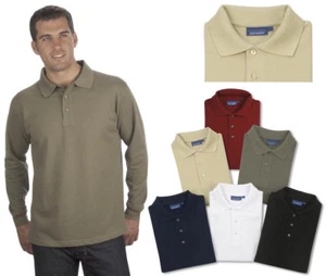 Langarm Poloshirt Qualityshirts Baumwolle Gr. S - 8XL auch in Übergrößen - Bild 1 von 7