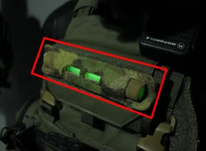 Tactical raptor type light stick hookloop pocket tactical vest chest hanging - Picture 1 of 11