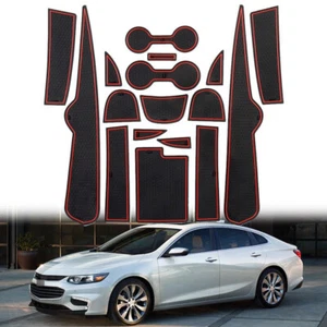For Chevrolet Malibu 2016-2023 Non-Slip Cup Mat Gate Slot Pad Car Accessories - Picture 1 of 11
