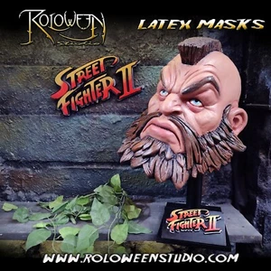 Zangief latex mask/ Street Fighter II: The World Warrior/ capcom/ URSS/ Cosplay - Picture 1 of 6