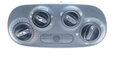 12-17 FIAT 500 HATCHBACK MANUAL CLIMATE HVAC AC HEATER CONTROL UNIT BLACK T4118 - Image 1 of 4