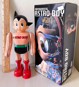 RARE FIND VINTAGE BILLIKEN SHOKAI MECHANICAL ASTRO BOY WIND UP TIN TOY - JAPAN - Picture 1 of 14
