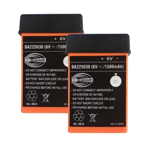 2-Pack BA225030 1500mAh 6V Ni-MH Battery For HBC Pump Truck Remote Controller - Picture 1 of 8
