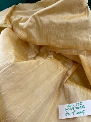Designer Quality 100% Silk Shantung fabrics - Corn!!! - Image 1 of 4