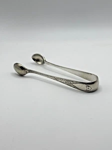 Antique Sterling Silver Sugar Tongs James Lewis & Sons Sheffield 1904 - Picture 1 of 9