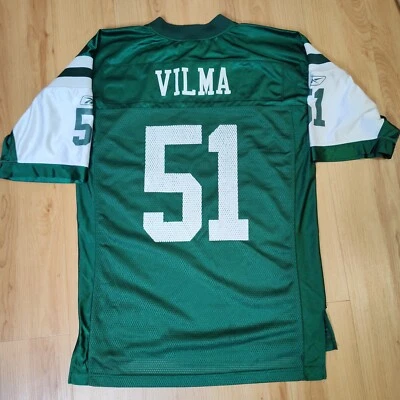Camiseta de fútbol americano Reebok NFL New York Jets Jonathan Vilma 51 para hombre talla mediana M Foto 1 de 4