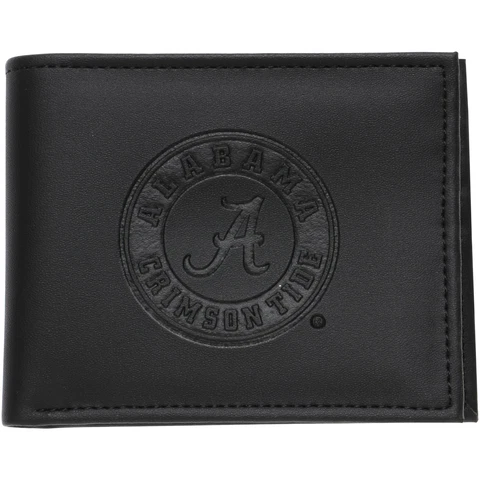 Men's Black Alabama Crimson Tide Hybrid Bi-Fold Wallet Cover