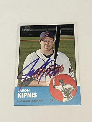 Jason Kipnis Signed 2012 Topps Heritage Auto #36 Cleveland Indians GTP - Image 1 of 2