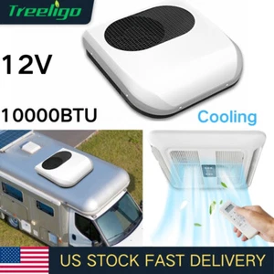 12V Rooftop Air Conditioner Electric RV Trailer Camper AC Unit Kit 10000BTU Cool - Picture 1 of 10