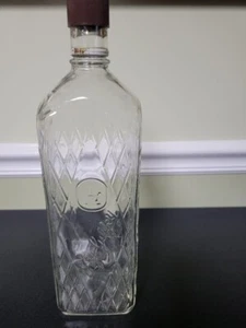 H & A Gilley Ltd ~ SOLID GLASS Liquor Decanter ~ 'BAR PUB DISPLAY BOTTLE - Picture 1 of 8