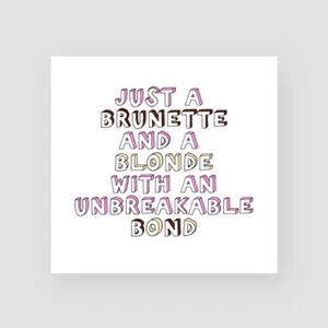 HANDMADE FUNNY BIRTHDAY CARD BRUNETTE BLONDE BEST FRIEND SISTERS CUTE BFF - Picture 1 of 3