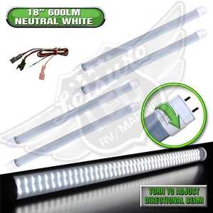 4PC 12V DC RV Marine F15T8 LED Tube Light 9W 18"(17-3/4" pin to pin) NW 600 lm - Picture 1 of 9