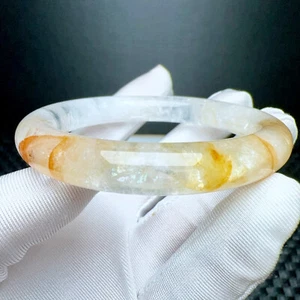 Natural Quartz Yellow Phantom Gemstone Bangle Inner Diameter 58.2mm AAA - Picture 1 of 6