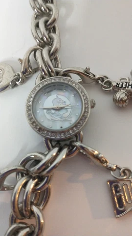 Carolina State Seminoles Game Time Charm Women's Wrist Watch W/ 4 CHARMS Cover