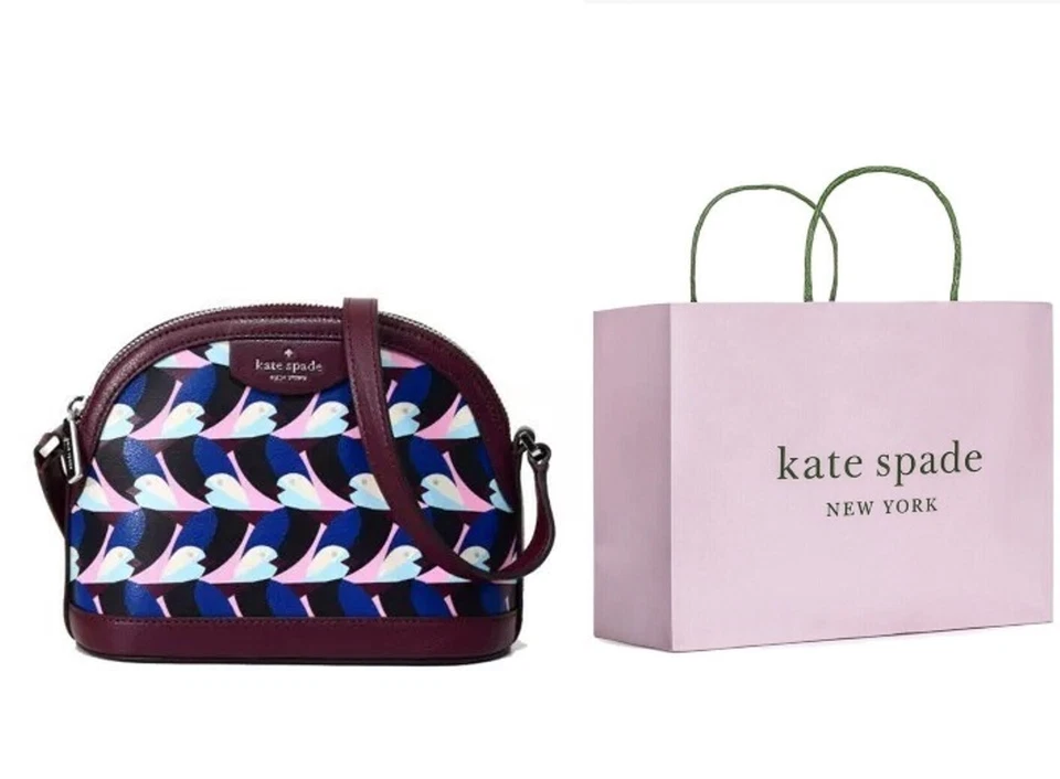 Kate Spade Dome Crossbody Sylvia Geo Love Birds Shoulder Bag Purse