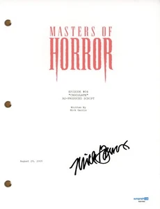 Mick Garris "Masters of Horror" Signed Autograph 'Chocolate' Full TV Script ACOA - Picture 1 of 1