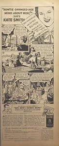 Polvo para hornear Calumet recetas favoritas de Kate Smith picnic anuncio impreso vintage 1940 - Imagen 1 de 6