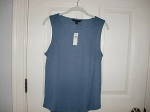 NUEVO CON ETIQUETAS~Para mujer~BANANA REPUBLIC~CUELLO ESCOTE~AZUL~ELÁSTICO~SIN MANGAS~TOP talla M~LINDO~ - Imagen 1 de 6