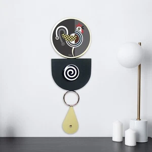 Rooster Wooden Wall Art Abstract Minimalist Farmhouse Decor Modern Sculpture - Picture 1 of 9