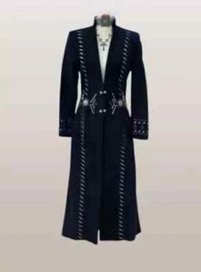 Women Native American Western Suede Leather Long Wedding Dress Powwow Regalia - Picture 1 of 5